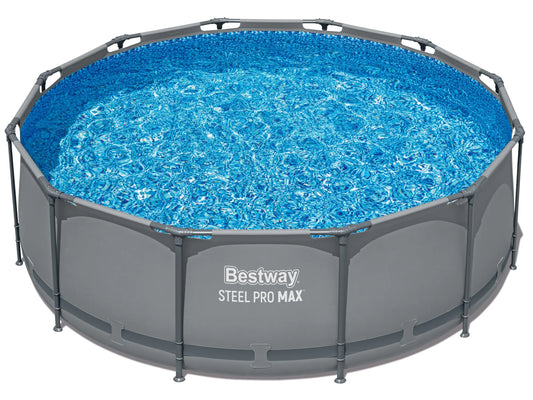 Bestway Steel Pro MAX Pool-Set ∅ 366 x 100 cm | Rundes Rahmenpool-Set
