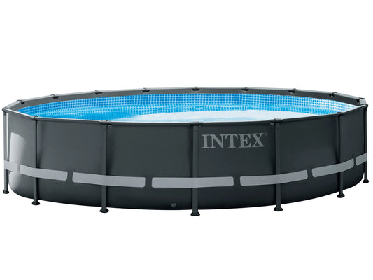 Intex Ultra Rondo XTR Frame Pool Set ∅ 488 x 122 cm | Rundes Premium Aufstellpool-Set