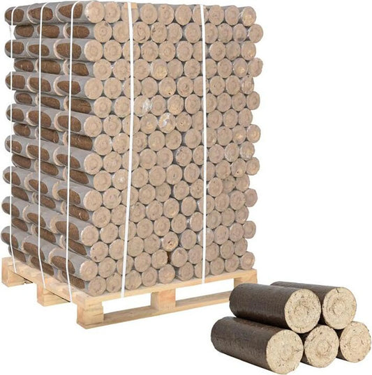 Giant Flames Holzpellets 6mm | 975 kg Palette (65 x 15 kg Säcke) für Heizung & Pelletofen