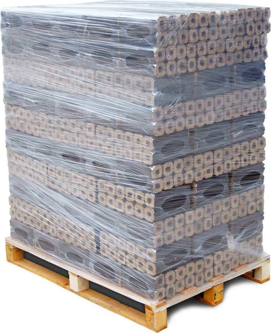 PINI KAY Holzbriketts Buche | 960 kg Palette (96 x 10 kg) Premium Hartholzbriketts