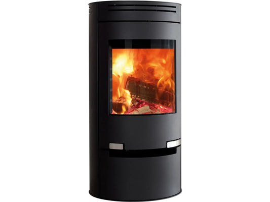 Aduro 1.1 Kaminofen 6 kW | Automatischer Holzofen, Gehäuse Stahl Schwarz