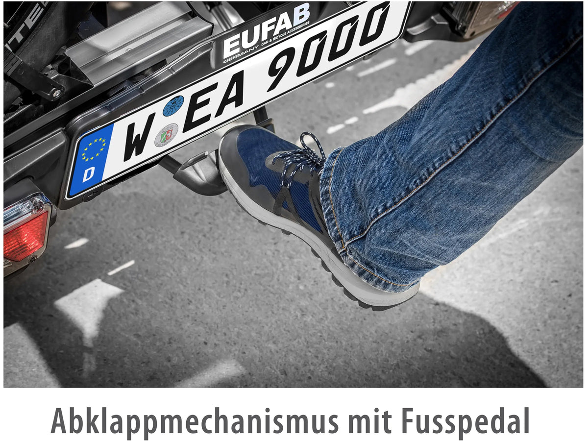 Eufab Fahrrad-Kupplungsträger Premium 3 mit Abklappfunktion