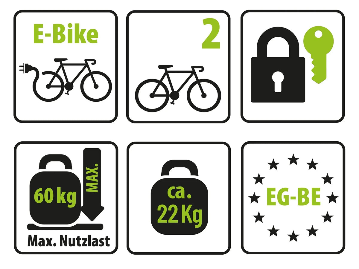 Eufab Fahrradträger PROBC3 für 3 Fahrräder