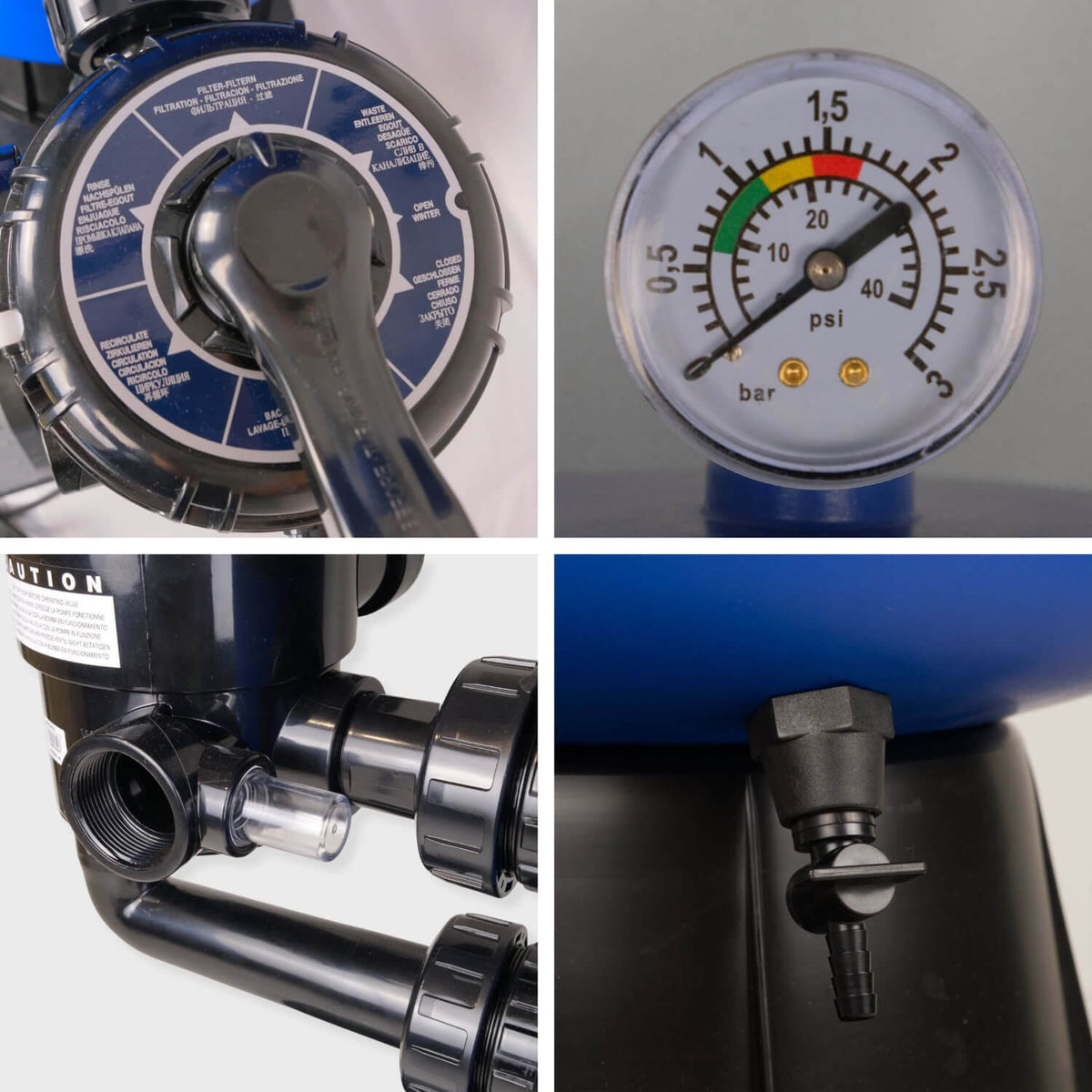 Pacific 500 mit Aqua Plus 8 Sandfilteranlage